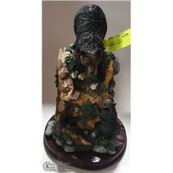 BEAR STATUE, 9" TALL