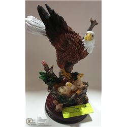 BALD EAGLE STATUE, 9" TALL