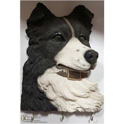BORDER COLLIE WALL HANGING, 9 X 12