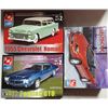 Image 1 : 3 CAR MODELS 1/25 SCALE UNASSEMBLED