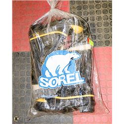 WINTER TALL BOOTS SIZE; 8 W/FRONT YELLOW