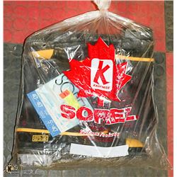 WINTER LOW BOOTS SIZE; 12 W/FRONT YELLOW