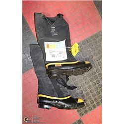 WINTER  BOOTS SIZE; 8 W/FRONT YELLOW