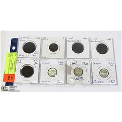 SHEET OLD CDN COINS COLLECTION 1812-