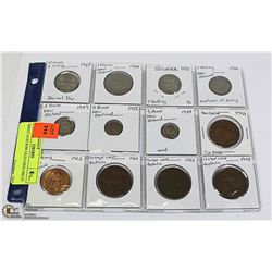 SHEET AUZI KIWI OLD COINS PRE 67