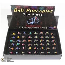 STERLING SILVER .925 TOE RINGS STORE DISPLAY