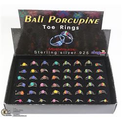 STERLING SILVER .925 TOE RINGS STORE DISPLAY