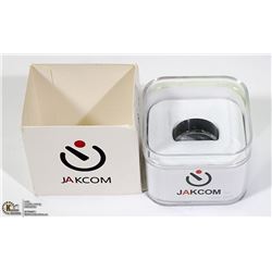 NEW JAKOM BLACK SMART RING SZ 9