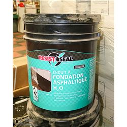 FIVE GALLON PAIL OF RESIST SEAL FOUNDATION COATING