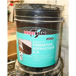 FIVE GALLON PAIL OF RESIST SEAL FOUNDATION COATING