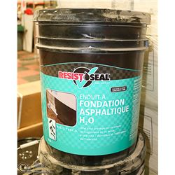 FIVE GALLON PAIL OF RESIST SEAL FOUNDATION COATING