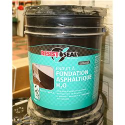 FIVE GALLON PAIL OF RESIST SEAL FOUNDATION COATING