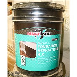 FIVE GALLON PAIL OF RESIST SEAL FOUNDATION COATING