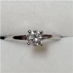 PLATINUM DIAMOND SOLITAIRE RING SIZE 6.5