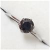 Image 3 : 10KT WHITE GOLD  BLACK DIAMOND RING SIZE 6.5