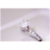 Image 3 : 14KT WHITE GOLD DIAMOND RING SIZE 8