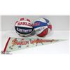 Image 1 : HARLEM GLOBETROTTERS BASKETBALLS & SIGNED PENNANT
