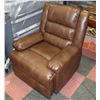 Image 1 : NEW BROWN LEATHERETTE RECLINING CHAIR