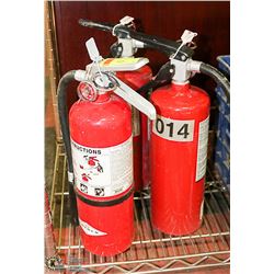 LOT OF 3 CHARGED 5LBS FIRE EXTINGUISHERS