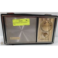 BLUE SPARROW JAPAN RADIO IN CASE