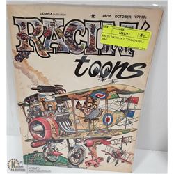 RACIN TOONS OCT. '72 MAD STYLE MAG