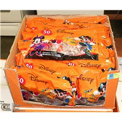 CASE OF 24 BAGS OF 50 PIECES DISNEY GUMMY CANDY
