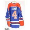 Image 1 : OILERS JERSEY HALL #4 ORANGE AND BLUE SIZE 52