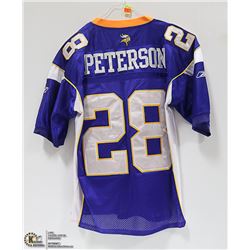 NFL VIKINGS JERSEY  #28 PETERSON SIZE 50