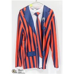 OILERS FAUX REAL SHIRT SIZE ADULT LARGE