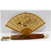 Image 1 : VINTAGE WOOD HANDMADE UMBRELLA & HAND PAINTED
