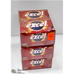 3 BOXES OF EXCEL CINAMMON GUM