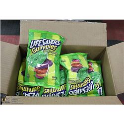 CASE WITH 12 180G PACKS LIFE SAVER SOUR GUMMIES