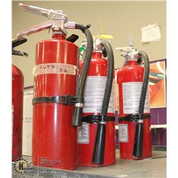 LOT OF 3 5LBS CHARGED FIRE EXTINGUISHER