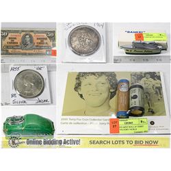 FEATURED COINS, CURRENCY, SHOWCASE ITEMS