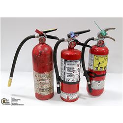 LOT OF 3 5LBS CHARGED FIRE EXTINGUISHER