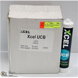 XCEL UBC:CLEAR BOND ADHESIVE & SEALANT 12 TUBES