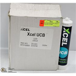 XCEL UBC CLEAR BOND ADHESIVE & SEALANT 12 TUBES