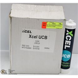 XCEL UBC CLEAR BOND ADHESIVE & SEALANT 12 TUBES