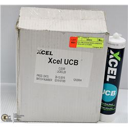 XCEL UBC CLEAR BOND ADHESIVE & SEALANT 12 TUBES
