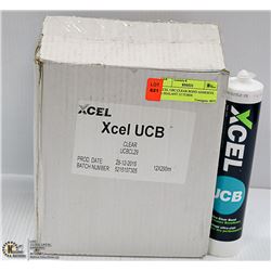 XCEL UBC:CLEAR BOND ADHESIVE & SEALANT 12 TUBES