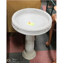 CONCRETE BIRD BATH 16"X23" TALL