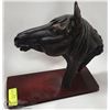 Image 1 : HORSE HEAD STATUE, 11" TALL