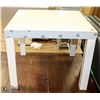 Image 1 : WHITE END TABLE, 22 X 22 X 18