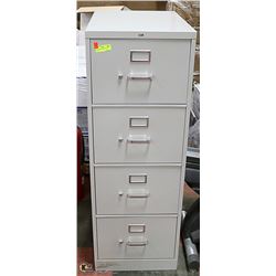 UNCLAIMED 4 DRAWER FILING CABINET, 18 X 27 X 52