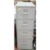 Image 1 : UNCLAIMED 4 DRAWER FILING CABINET, 18 X 27 X 52