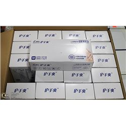 CASE WITH 20 BOXES OF SIZE MEDIUM DISPOSABLE GLOVE