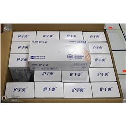 CASE WITH 20 BOXES OF SIZE MEDIUM DISPOSABLE GLOVE