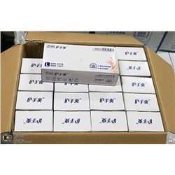 CASE WITH 20 BOXES OF SIZE LARGE DISPOSABLE GLOVES