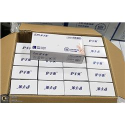 CASE WITH 20 BOXES OF SIZE LARGE DISPOSABLE GLOVES
