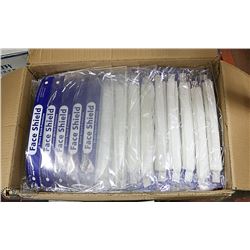 CASE OF 140 DIRECT SPLASH PROTECTION FACE SHIELDS